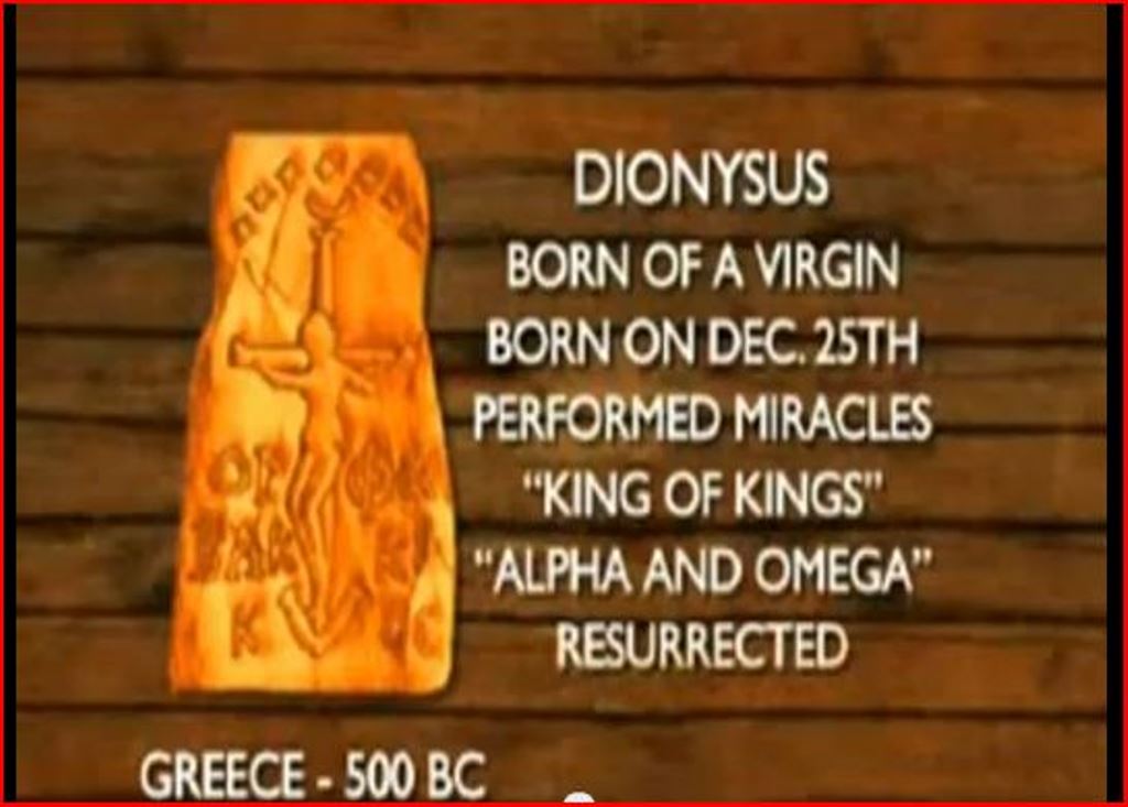 Dionysus | TRUTHS AND LIES ABOUT THE IDENTIFICATION OF CHRIST WITH OTHER DEITIES