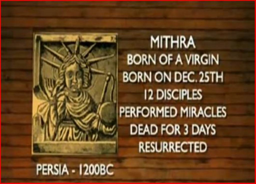 Mithra | TRUTHS AND LIES ABOUT THE IDENTIFICATION OF CHRIST WITH OTHER DEITIES